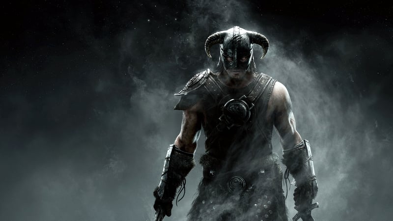 Official cover for Skyrim on PlayStation
