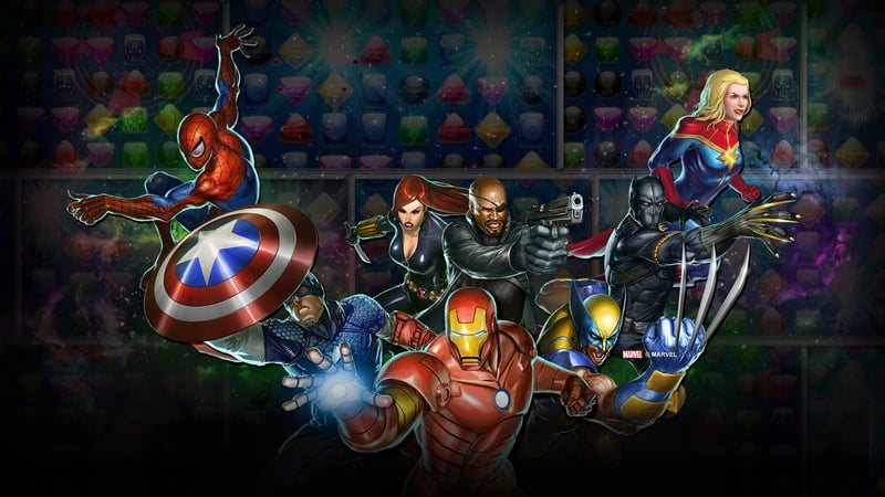 Official cover for Marvel Puzzle Quest: Dark Reign on XBOX