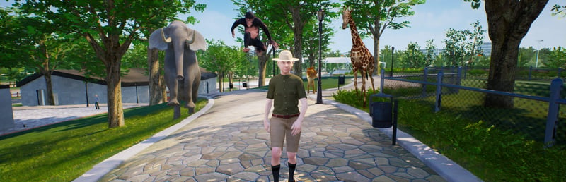 Official cover for ZooKeeper Simulator on Steam