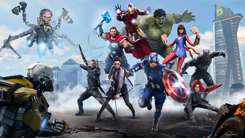 Official cover for Marvel's Avengers on XBOX