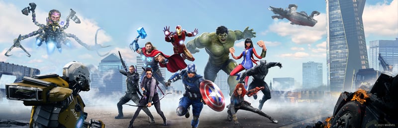 Official cover for Marvel's Avengers on Steam