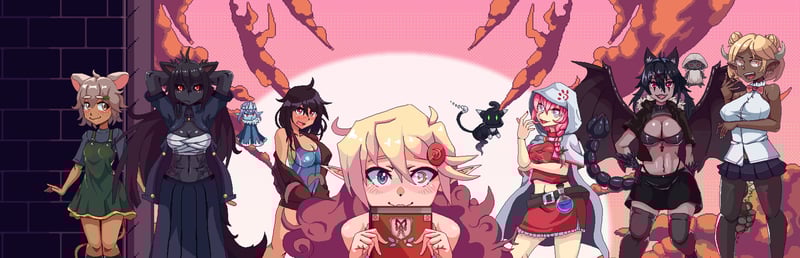 Official cover for Magical Waifus Academy on Steam