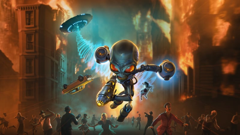 Official cover for Destroy All Humans on XBOX