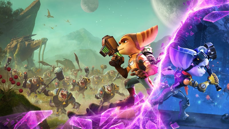 Official cover for Ratchet & Clank: Rift Apart on PlayStation