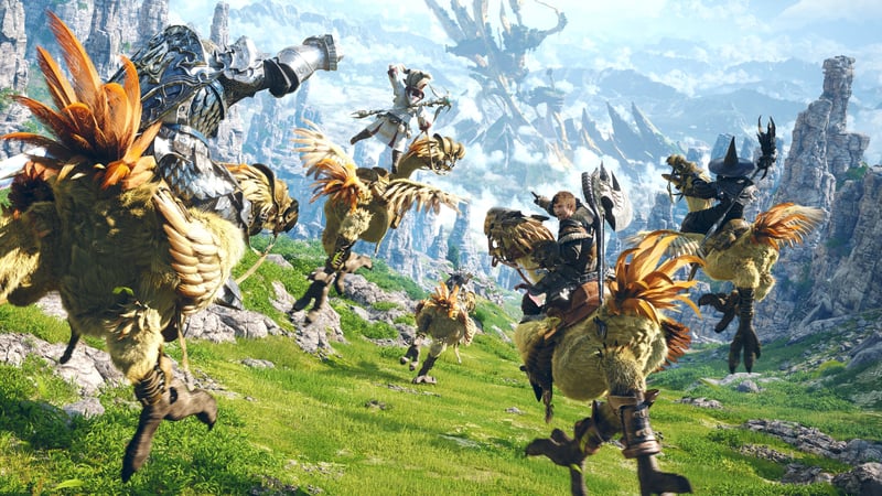 Official cover for FINAL FANTASY XIV on PlayStation