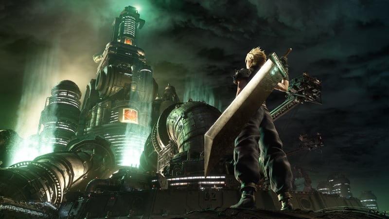 Official cover for FINAL FANTASY VII REMAKE on PlayStation
