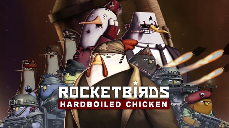 Official cover for Rocketbirds: Hardboiled Chicken on PlayStation