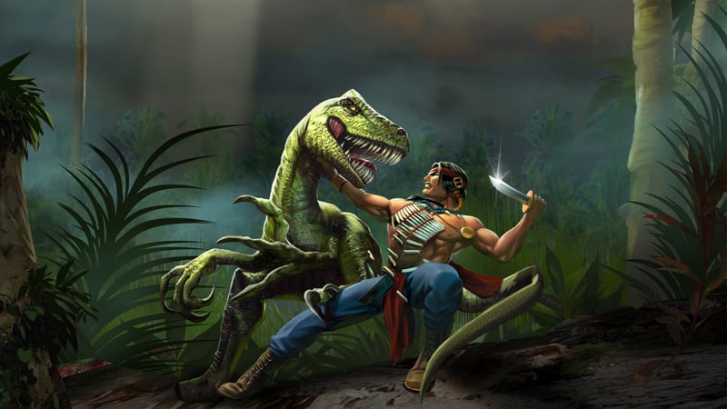 Official cover for Turok on PlayStation