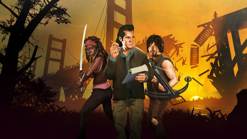 Official cover for Bridge Constructor: The Walking Dead Trophy Pack on PlayStation