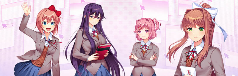 Official cover for Doki Doki Literature Club Plus! on Steam