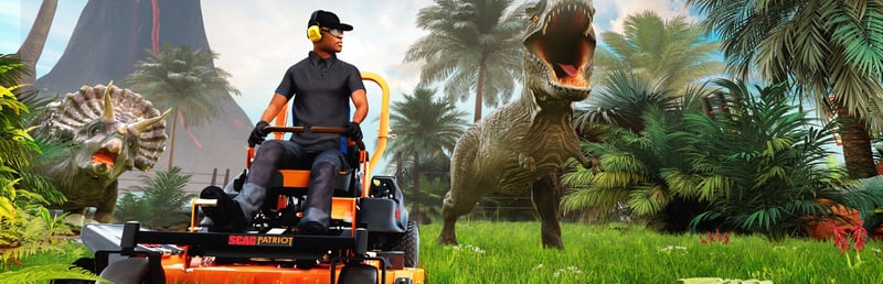 Official cover for Lawn Mowing Simulator on Steam