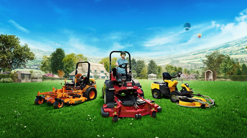Official cover for Lawn Mowing Simulator on XBOX