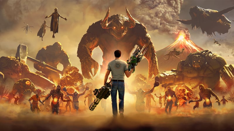 Official cover for Serious Sam 4 on XBOX