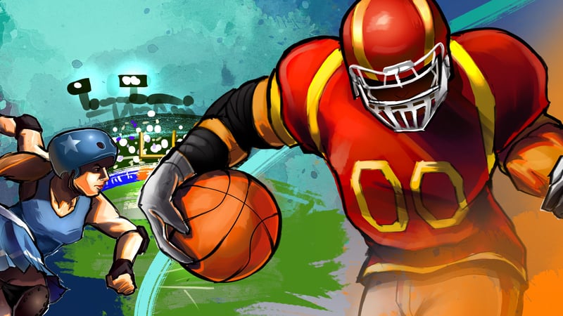 Official cover for Super Slam Dunk Touchdown on XBOX