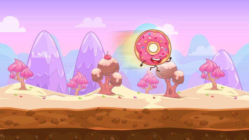 Official cover for Donut Run on PlayStation