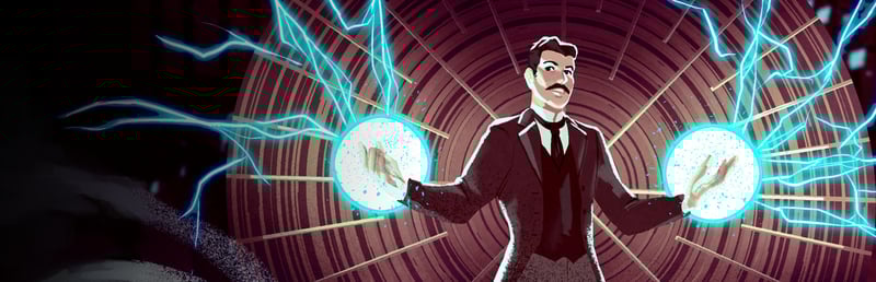 Official cover for Nikola Tesla: War of the Currents on Steam