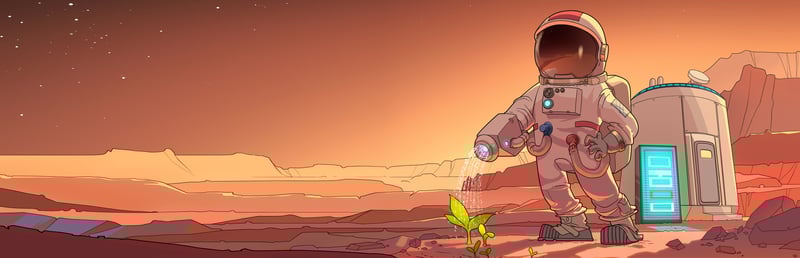 Official cover for Mars Base Beta on Steam