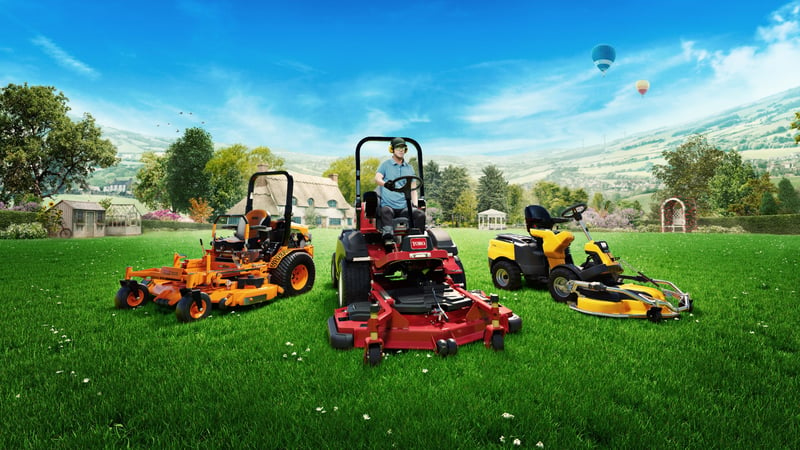 Official cover for Lawn Mowing Simulator on PlayStation
