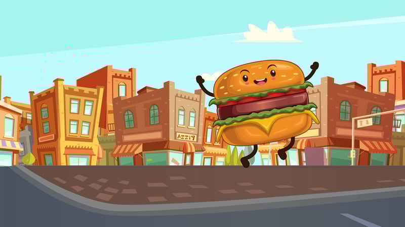 Official cover for Burger Run on PlayStation