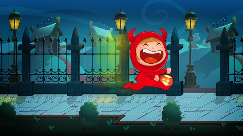 Official cover for Halloween Candy Run on PlayStation