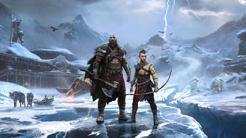 Official cover for God of War Ragnarök on PlayStation