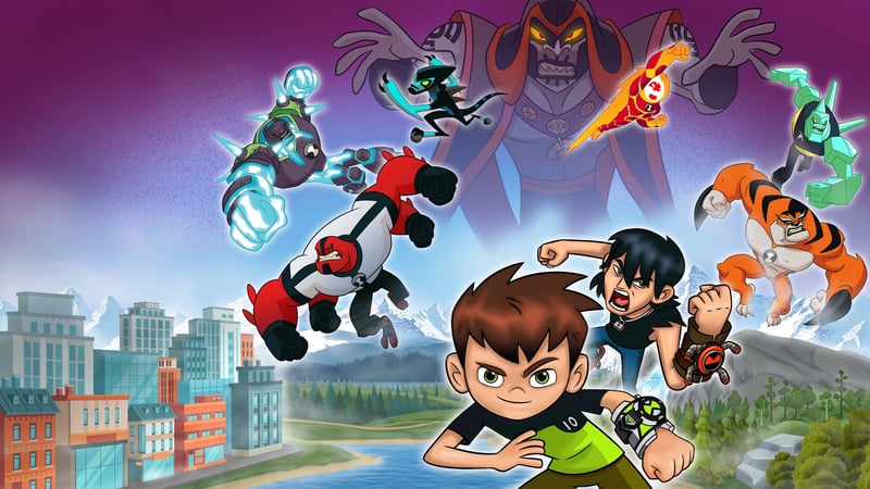 Official cover for Ben 10: Power Trip on PlayStation