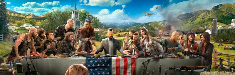 Official cover for Far Cry 5 on Steam