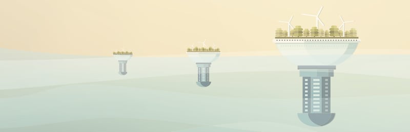 Official cover for The Floating City on Steam