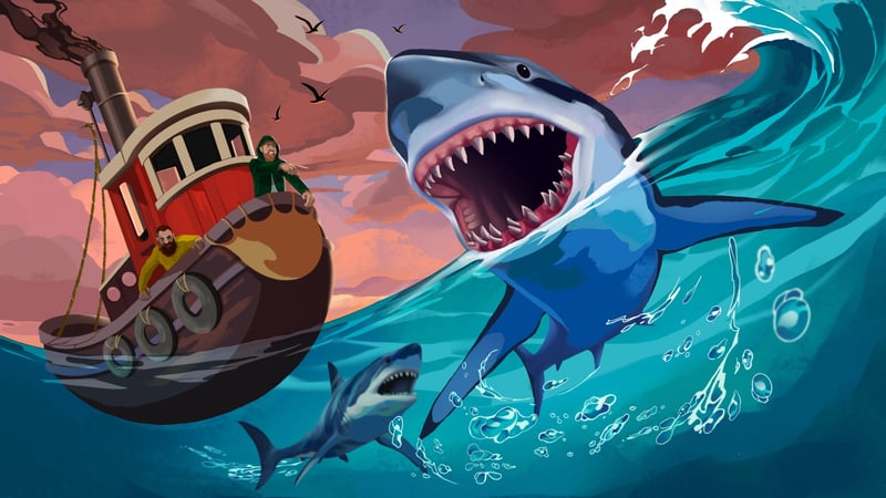 Official cover for Shark Pinball on PlayStation