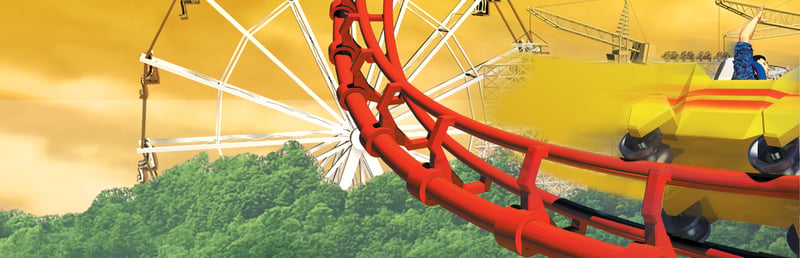 Official cover for RollerCoaster Tycoon: Deluxe on Steam
