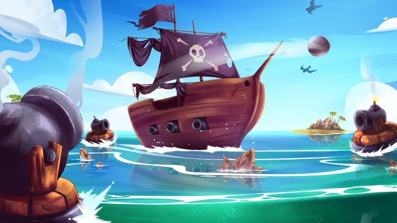 Official cover for Pirates on Target on XBOX