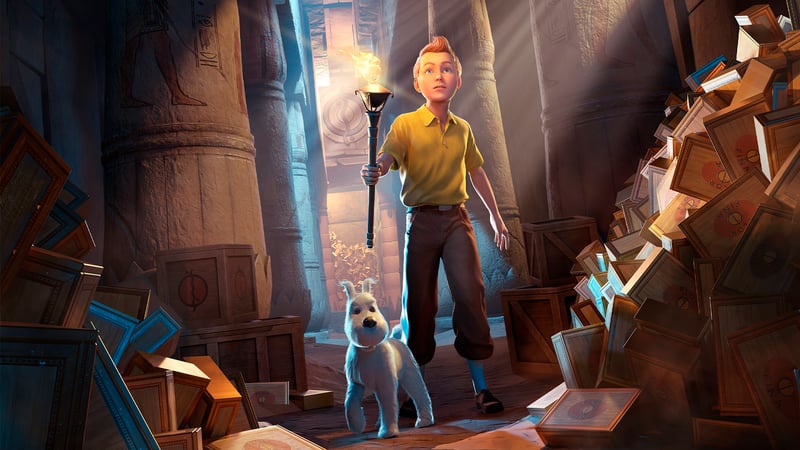 Official cover for Tintin Reporter : Cigars of the Pharaoh on XBOX