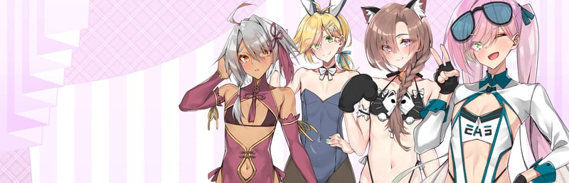 Official cover for Otoko Cross: Pretty Boys Klondike Solitaire on Steam