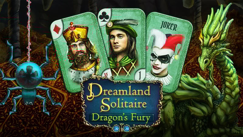 Official cover for Dreamland Solitaire: Dragon\'s Fury on XBOX