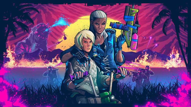 Official cover for TRIALS OF THE BLOOD DRAGON on XBOX