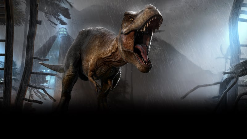 Official cover for Jurassic World Evolution on XBOX