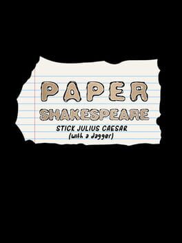 Boxart for Paper Shakespeare: Stick Julius Caesar (with a dagger)