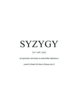 Boxart for Syzygy
