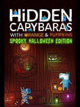 Boxart for Hidden Capybaras with Orange and Pumpkins: Spooky Halloween Edition