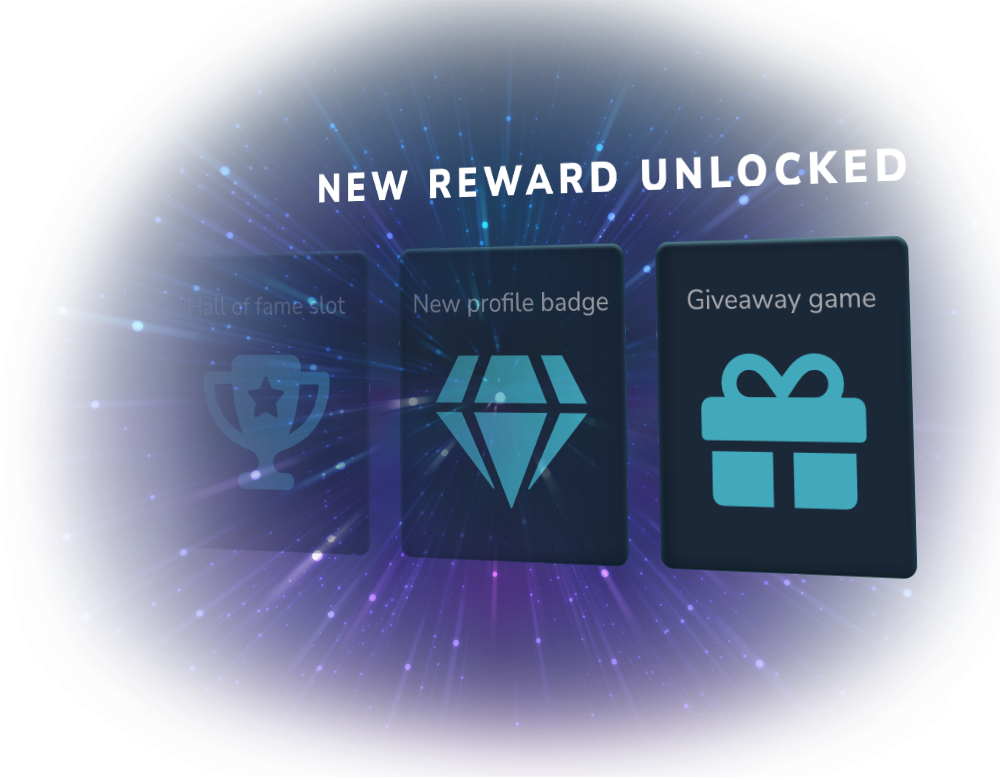 A visual of various earnable PlayTracker rewards
