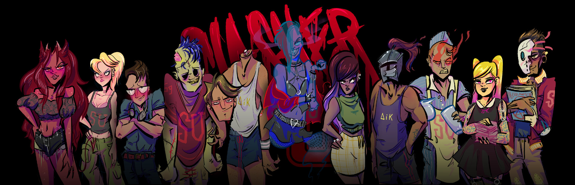 Slasher U: An 18+ Horror Movie Dating Sim, Act 1 cover image