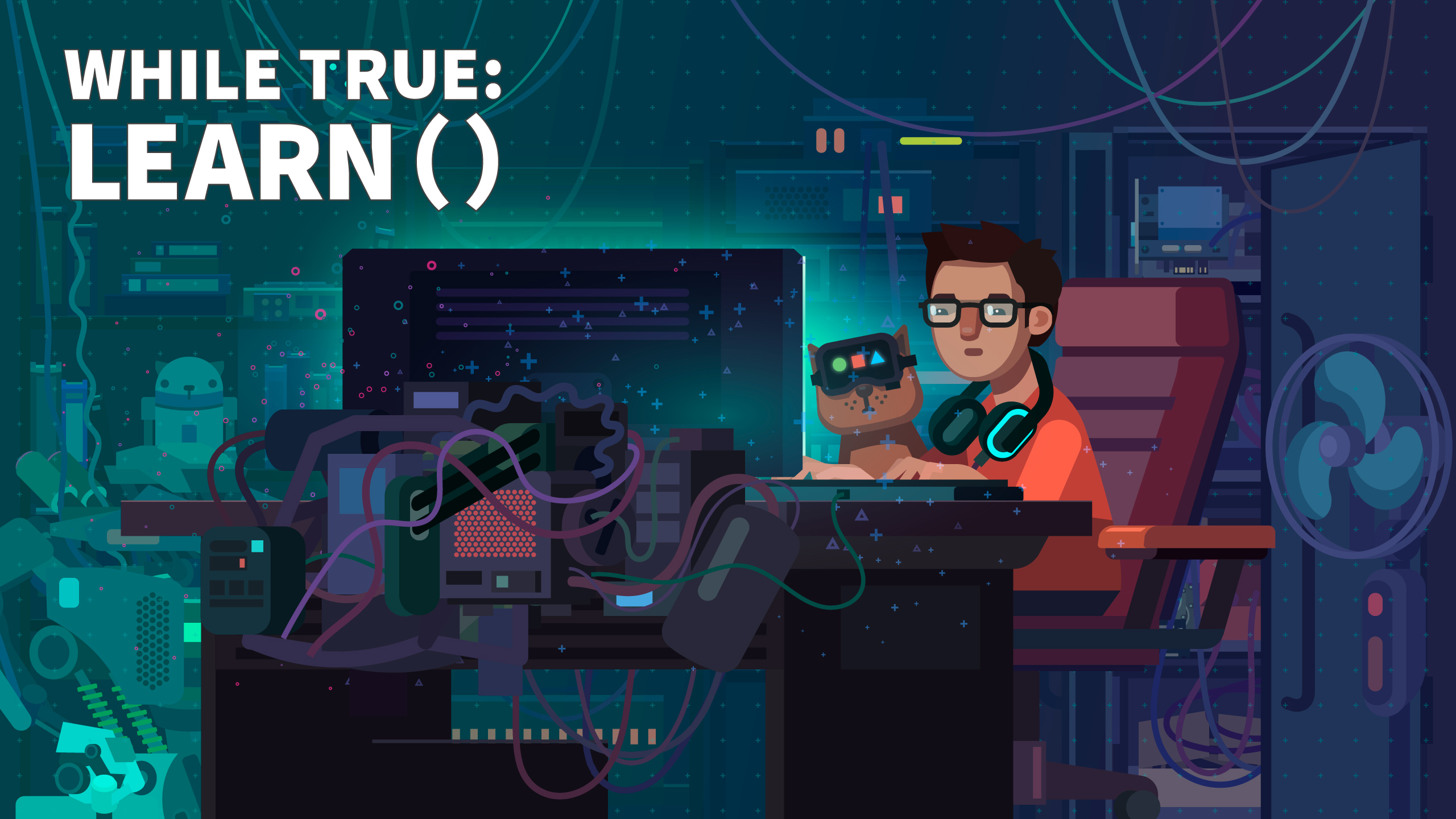 while True: learn () cover image