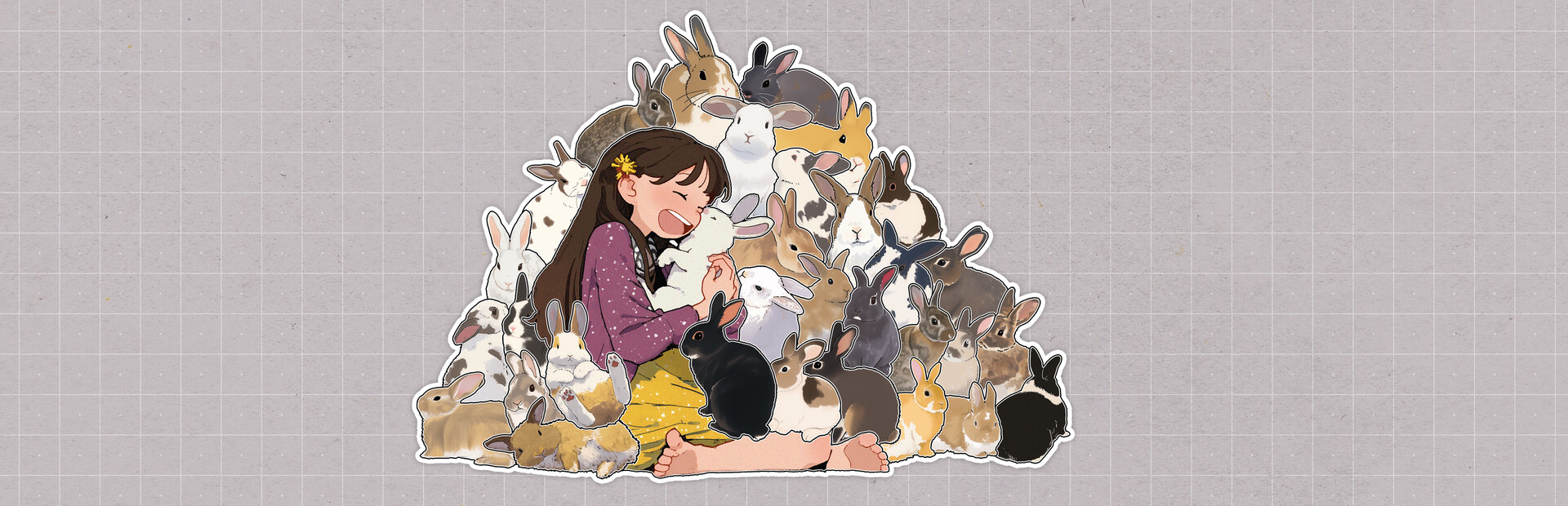 Bunnies Huddled Together cover image