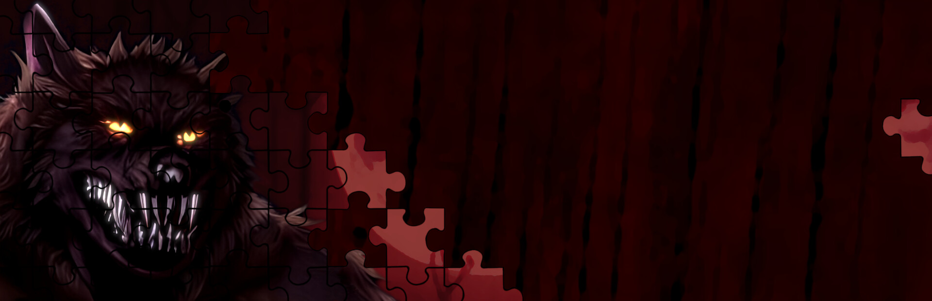 The Villager and the Werewolf - A jigsaw puzzle tale cover image