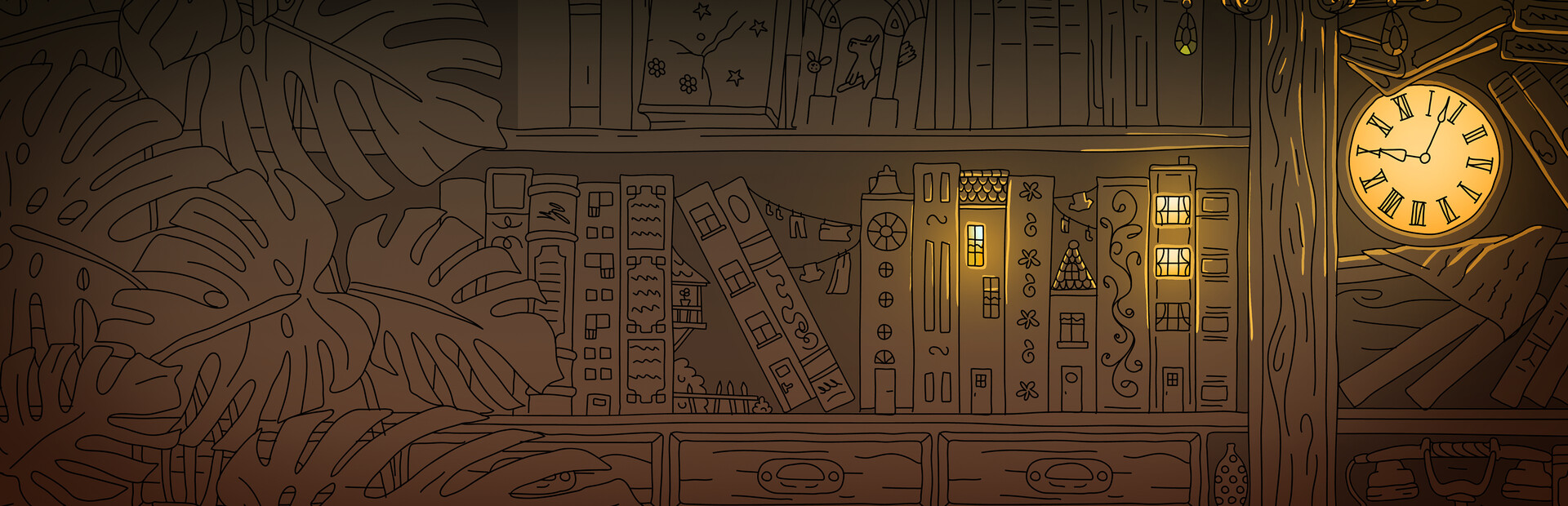Hidden Capybaras with Orange in the Whimsical Library cover image