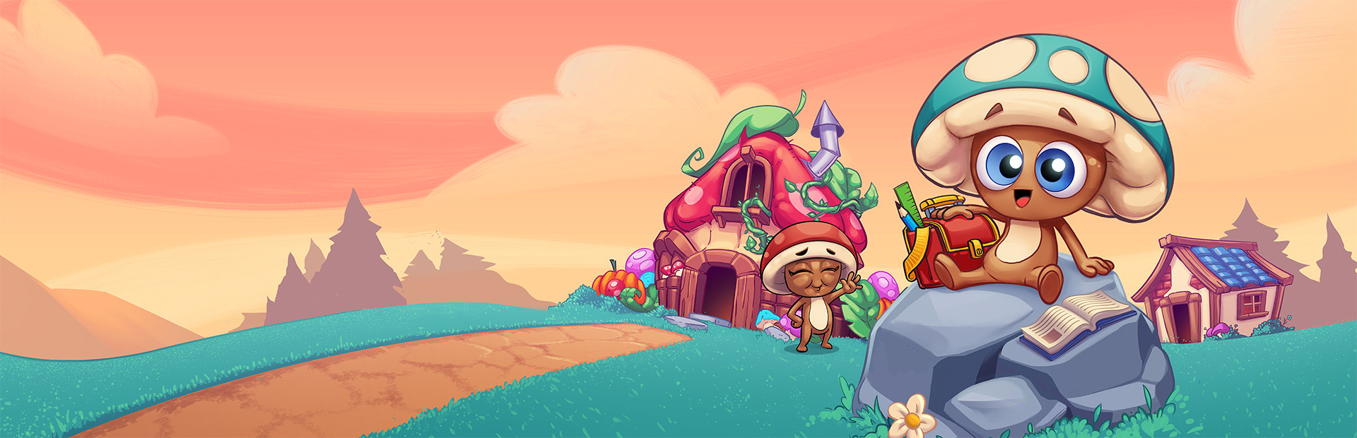 MIguelshroom: First day at school cover image