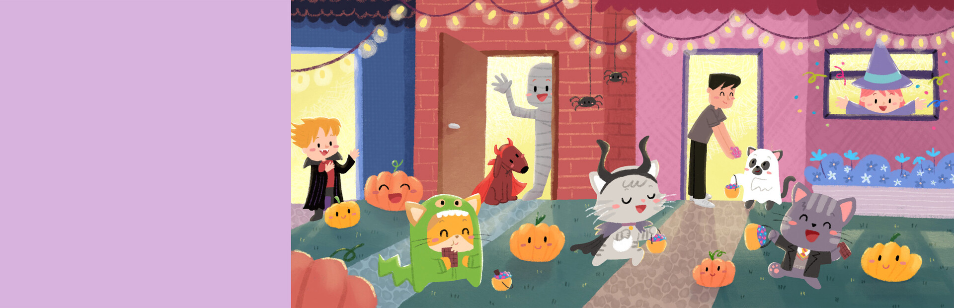 Buddy and Friends on Halloween cover image