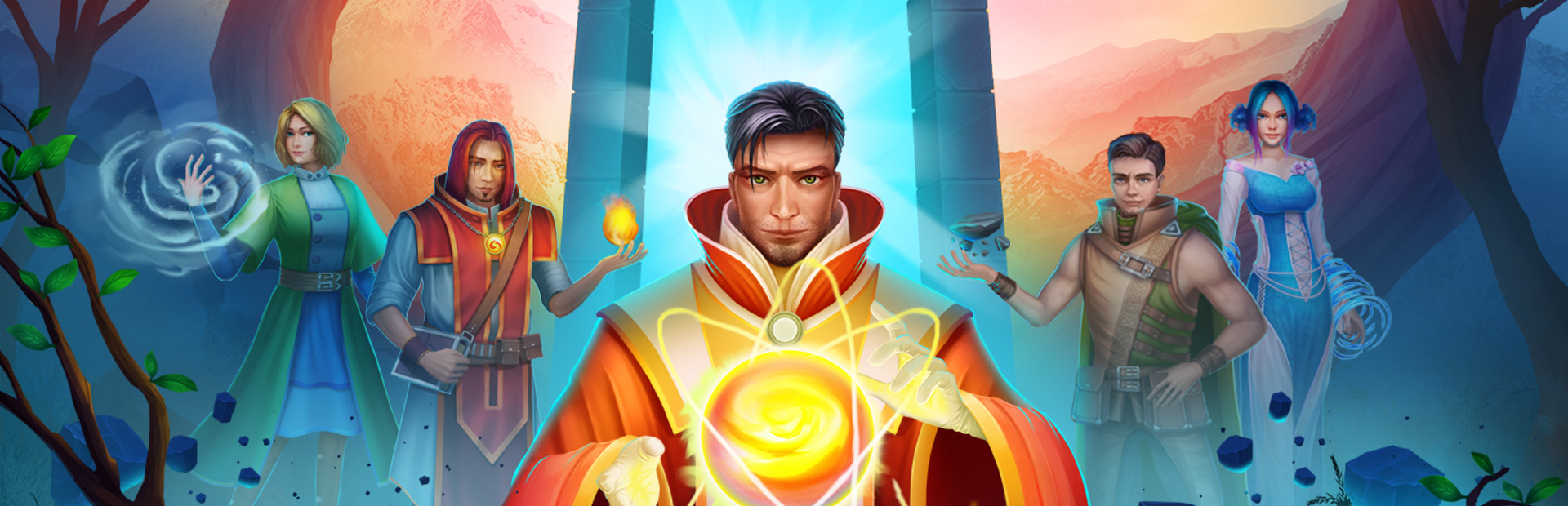 Solitaire. Elemental Wizards cover image