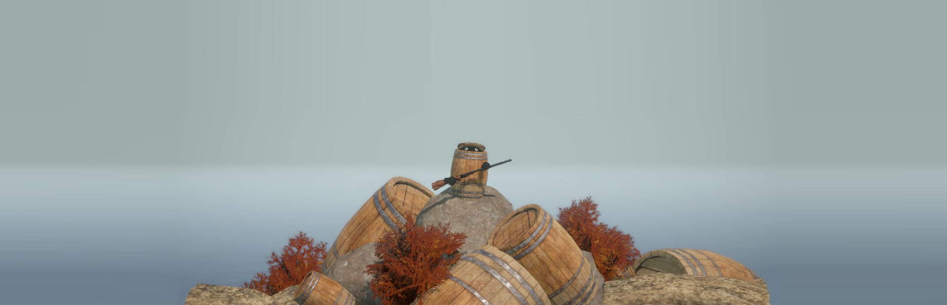 Climbing In Barrel With Double-Barrel cover image