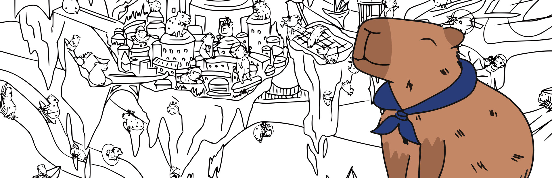 100 Hidden Capybaras cover image